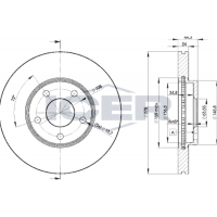78BD5980-2 ICER Гальмівний диск