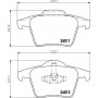 8DB 355 010-801 HELLA PAGID Комплект гальмівних колодок дисковий гальм