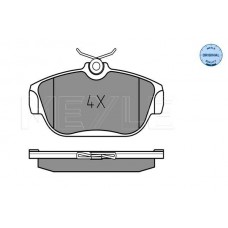 025 201 6418 MEYLE Комплект гальмівних колодок дисковий гальм