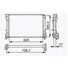 350213131700 MAGNETI MARELLI Радіатор охолодження двигуна 350213131700 MAGNETI MARELLI Радіатор охолодження двигуна