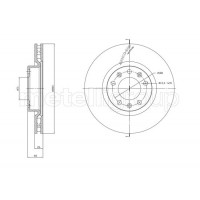 23-1764C METELLI Гальмівний диск