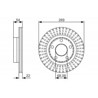 0 986 479 A42 BOSCH Гальмівний диск