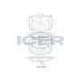 182005-200 ICER Комплект гальмівних колодок дисковий гальм