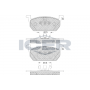 182285 ICER Комплект гальмівних колодок дисковий гальм