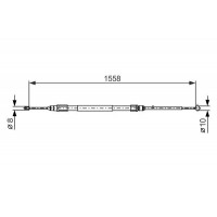 1 987 482 368 BOSCH Тросик, cтояночный тормоз