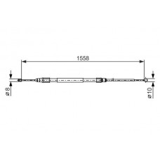 1 987 482 368 BOSCH Тросик, cтояночный тормоз