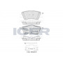 182036-066 ICER Комплект гальмівних колодок дисковий гальм