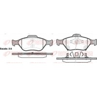 0766.12 REMSA Комплект гальмівних колодок дисковий гальм