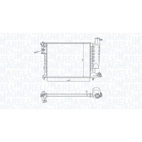 350213183400 MAGNETI MARELLI Радіатор охолодження двигуна