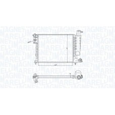 350213183400 MAGNETI MARELLI Радіатор охолодження двигуна