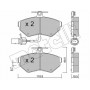 22-0215-2 METELLI Комплект гальмівних колодок дисковий гальм