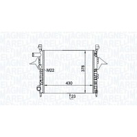 350213161200 MAGNETI MARELLI Радіатор охолодження двигуна