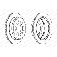 DDF1743C FERODO Гальмівний диск