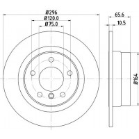 8DD 355 111-301 HELLA PAGID Гальмівний диск