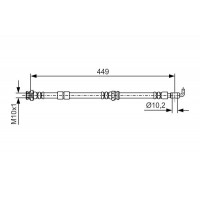 1 987 481 722 BOSCH Гальмівний шланг