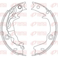 4676.00 REMSA Комплект гальмівних колодок, стояночная тормозная система