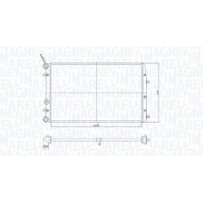 350213841000 MAGNETI MARELLI Радіатор охолодження двигуна