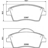 P 86 033 BREMBO Комплект гальмівних колодок дисковий гальм