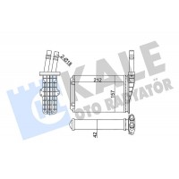 355270 KALE OTO RADYATÖR Теплообмінник обігрів салону