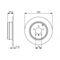 0 986 479 612 BOSCH Гальмівний диск