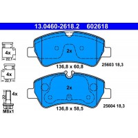 13.0460-2618.2 ATE Комплект гальмівних колодок дисковий гальм