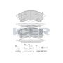 182382 ICER Комплект гальмівних колодок дисковий гальм