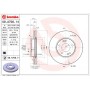 09.A706.11 BREMBO Гальмівний диск