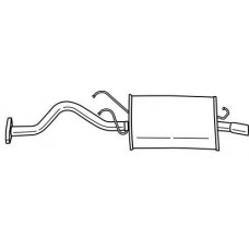 23629 SIGAM Глушник вихлопних газів кінцевий