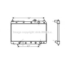 HD2104 AVA QUALITY COOLING Радіатор охолодження двигуна