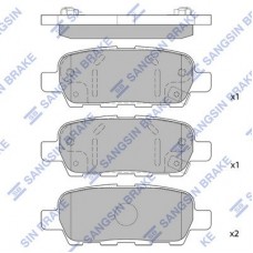 SP1184 Hi-Q Комплект гальмівних колодок дисковий гальм