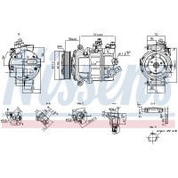 890893 NISSENS Компресор кондиціонера