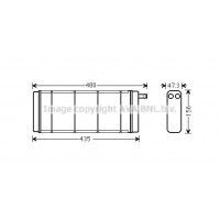 VN6128 AVA QUALITY COOLING Теплообмінник обігрів салону