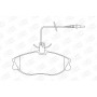 571898CH CHAMPION Комплект гальмівних колодок дисковий гальм