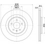 8DD 355 128-741 HELLA PAGID Гальмівний диск