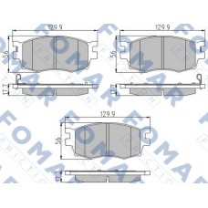 FO 932681 FOMAR Friction Комплект гальмівних колодок дисковий гальм FO 932681 FOMAR Friction Комплект гальмівних колодок дисковий гальм