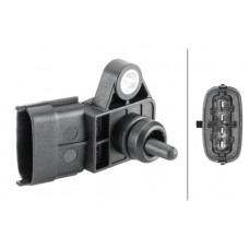 6PP 358 152-311 HELLA Датчик тиск наддуву