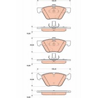 GDB1815 TRW Комплект гальмівних колодок дисковий гальм