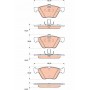 GDB1815 TRW Комплект гальмівних колодок дисковий гальм