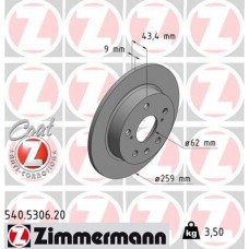 540.5306.20 ZIMMERMANN Гальмівний диск