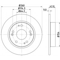 8DD 355 118-991 HELLA PAGID Гальмівний диск