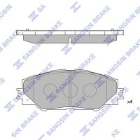SP2138 Hi-Q Комплект гальмівних колодок дисковий гальм