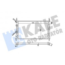 342430 KALE OTO RADYATÖR Радіатор охолодження двигуна