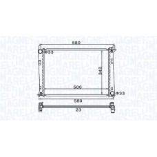 350213152600 MAGNETI MARELLI Радіатор охолодження двигуна