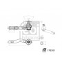 178501 FEBI BILSTEIN Наконечник поперечної кермової тяги