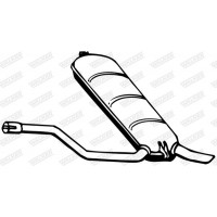 71165 WALKER Глушник вихлопних газів кінцевий