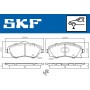 VKBP 80062 A SKF КомплеК т гальмівних колодок, дискове гальмо