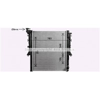 MT2281 PRASCO Радіатор охолодження двигуна