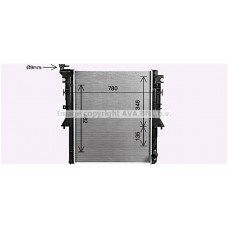 MT2281 AVA QUALITY COOLING Радіатор охолодження двигуна