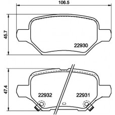 8DB 355 040-181 HELLA PAGID Комплект гальмівних колодок дисковий гальм 8DB 355 040-181 HELLA PAGID Комплект гальмівних колодок дисковий гальм