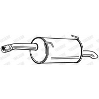 23161 WALKER Глушник вихлопних газів кінцевий